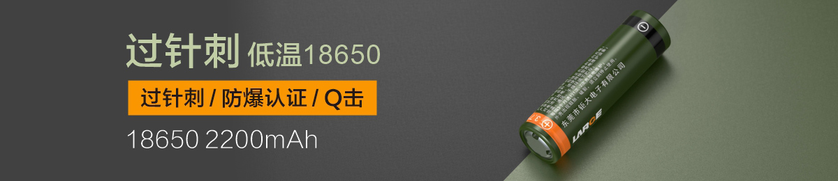 過(guò)針刺低溫18650 2200